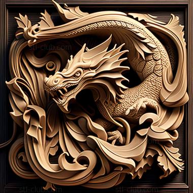 3D model st dragon (STL)